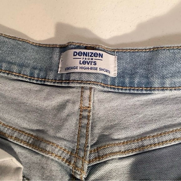 DENIZEN From Levis Women’s Size 11 * Vintage High Rise Cuffed Denim Jean Shorts - Picture 5 of 7